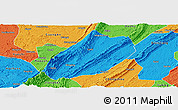 Political Panoramic Map of Linshui