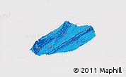 Political Panoramic Map of Linshui, single color outside