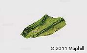 Satellite Panoramic Map of Linshui, cropped outside