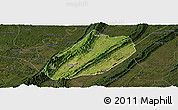 Satellite Panoramic Map of Linshui, darken