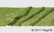 Satellite Panoramic Map of Linshui