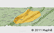 Savanna Style Panoramic Map of Linshui