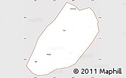 Classic Style Simple Map of Linshui, cropped outside