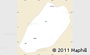 Classic Style Simple Map of Linshui, single color outside