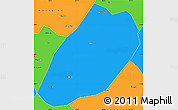 Political Simple Map of Linshui