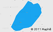 Political Simple Map of Linshui, single color outside