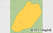Savanna Style Simple Map of Linshui, cropped outside