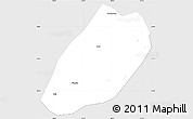 Silver Style Simple Map of Linshui, single color outside