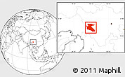 Blank Location Map of Litang