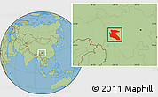Savanna Style Location Map of Litang