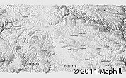 Physical Panoramic Map of Litang, desaturated