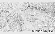 Physical Panoramic Map of Litang, lighten