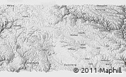 Physical Panoramic Map of Litang, semi-desaturated