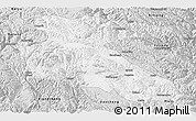 Silver Style Panoramic Map of Litang