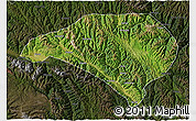 Satellite 3D Map of Luhuo, darken