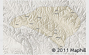 Shaded Relief 3D Map of Luhuo, lighten