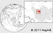 Blank Location Map of Luhuo, highlighted parent region