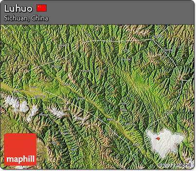 Satellite Map of Luhuo