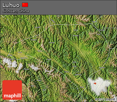 Satellite Map of Luhuo