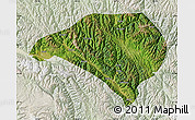 Satellite Map of Luhuo, lighten