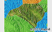 Satellite Map of Luhuo, political outside