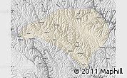 Shaded Relief Map of Luhuo, physical outside