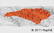 Political Panoramic Map of Luhuo, physical outside