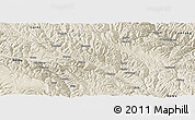 Shaded Relief Panoramic Map of Luhuo