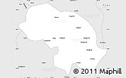 Silver Style Simple Map of Markam