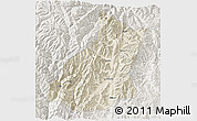 Shaded Relief 3D Map of Mianning, lighten