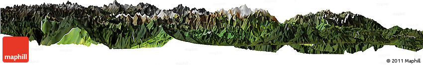 Satellite Horizon Map of Mianning, darken Satellite Horizon Map of Mianning, darken