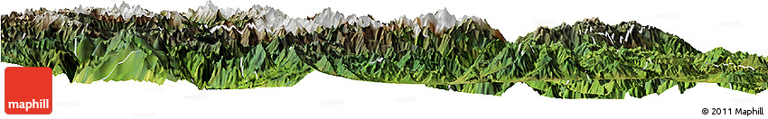 Satellite Horizon Map of Mianning