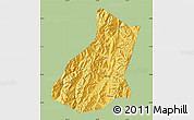 Savanna Style Map of Mianning, single color outside