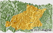 Savanna Style Panoramic Map of Mianning
