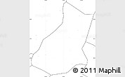 Blank Simple Map of Mianning, no labels