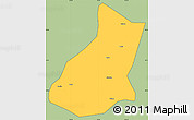 Savanna Style Simple Map of Mianning, cropped outside