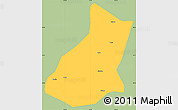 Savanna Style Simple Map of Mianning, single color outside