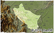 Physical 3D Map of Muchuan, darken