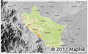 Physical 3D Map of Muchuan, desaturated