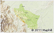 Physical 3D Map of Muchuan, lighten