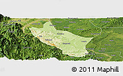 Physical Panoramic Map of Muchuan, satellite outside