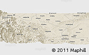 Shaded Relief Panoramic Map of Muchuan