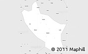 Silver Style Simple Map of Muchuan