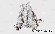 Physical Map of Muli, cropped outside