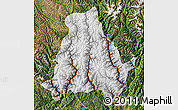 Physical Map of Muli, satellite outside