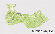 Physical 3D Map of Nanbu, cropped outside