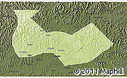 Physical 3D Map of Nanbu, darken