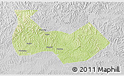 Physical 3D Map of Nanbu, lighten, desaturated