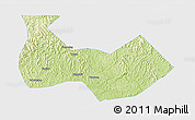 Physical 3D Map of Nanbu, single color outside