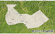 Shaded Relief 3D Map of Nanbu, satellite outside